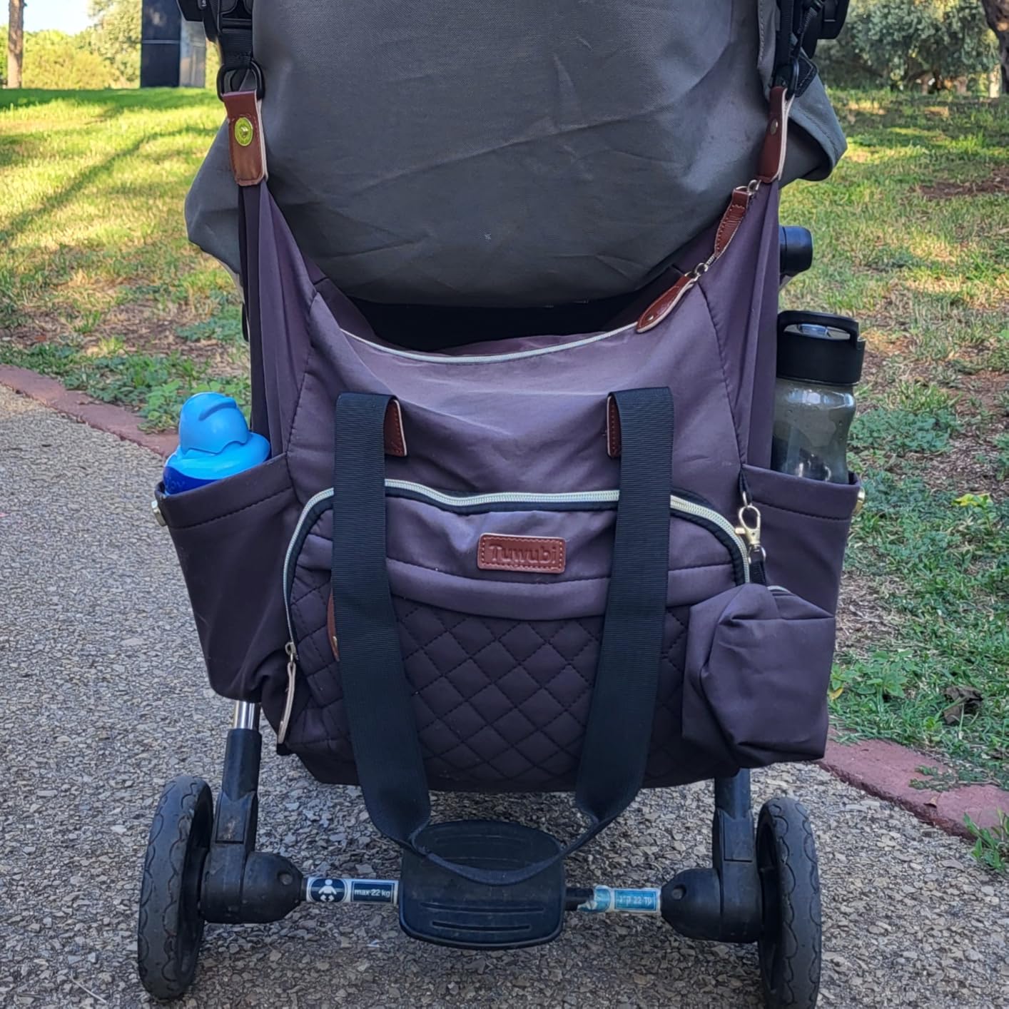 Tuwubi Diaper Bag Tote,Baby Diaper Bag with Pacifier Case customer photo 2