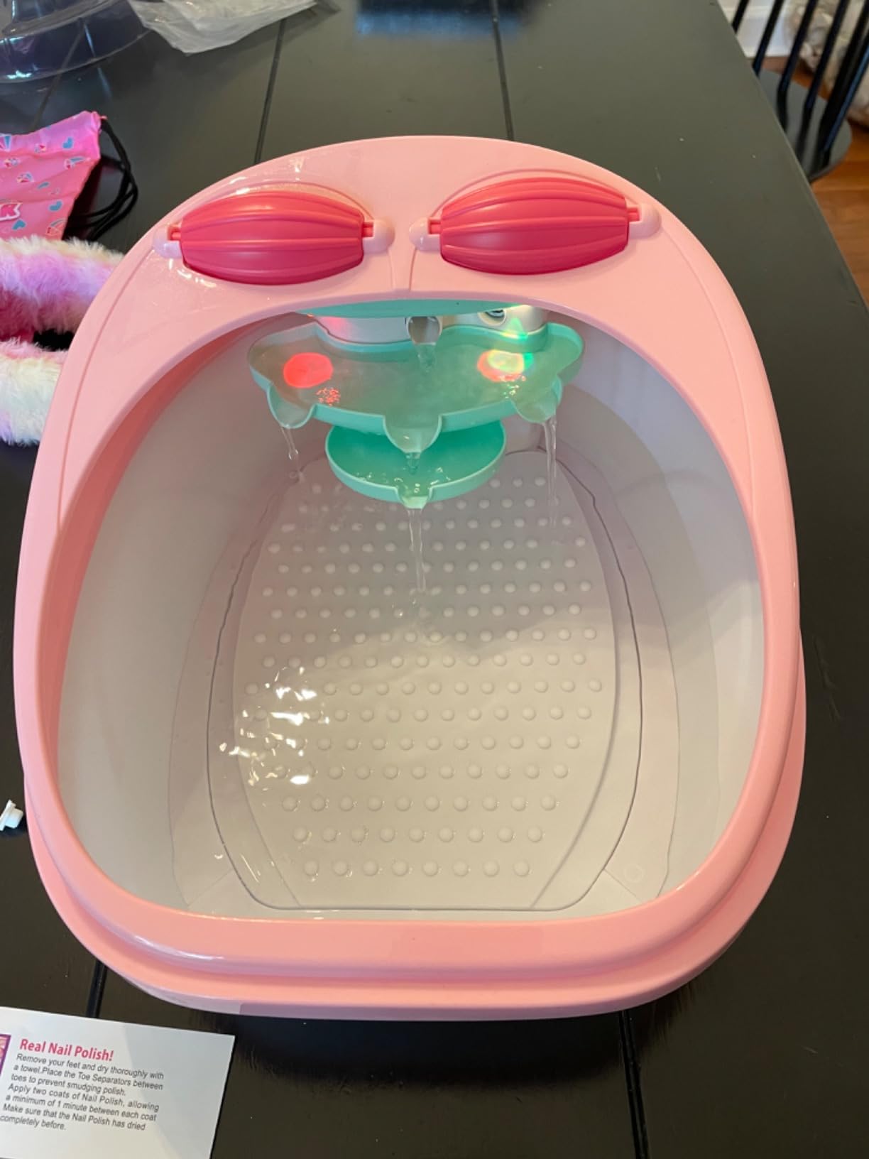 Kids Foot Spa & Nail Kit Set, Kids Spa Day Kit for Girls, Massage Foot Soak Tub and Nail Dryer, Toys Manicure Pedicure Art Salon Girl Gift for 5 6 7 8-12, Christmas Birthday Gifts customer photo 2