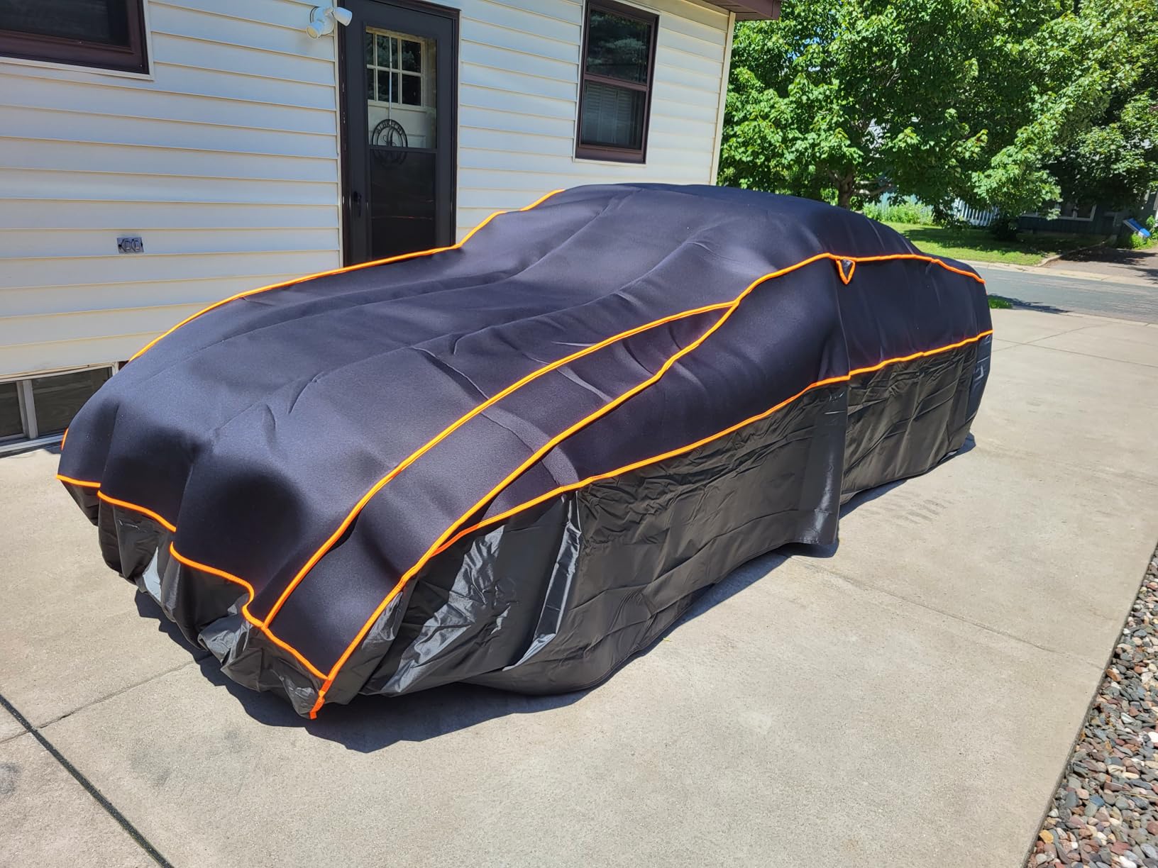 Kayme Hail Protector Car Cover Fit Sedan/Coupe-Length (194 to 208 Inch) customer photo 2