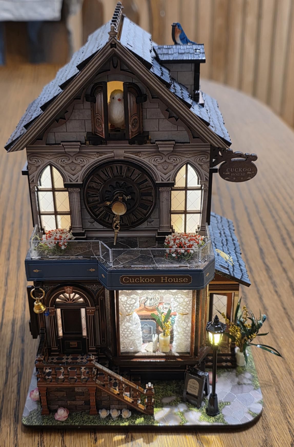 DIY Book Nook Cyberpunk Dollhouse Kit 3D Wooden Puzzle for Adults | Wooden Model Kit with LED Lights Miniature House Kit for Craft Lovers Sci-Fi Booknook Bookshelf Decor Gift for Family customer photo 1