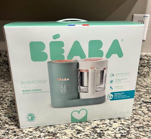 BEABA Babycook Neo Baby Food Maker | Non-Toxic Glass & Stainless Steel | Trusted by Celebrity Moms | Sustainable Baby Food Processor | Global Leader| 34 Servings in 20 Mins, Mineral customer photo 2