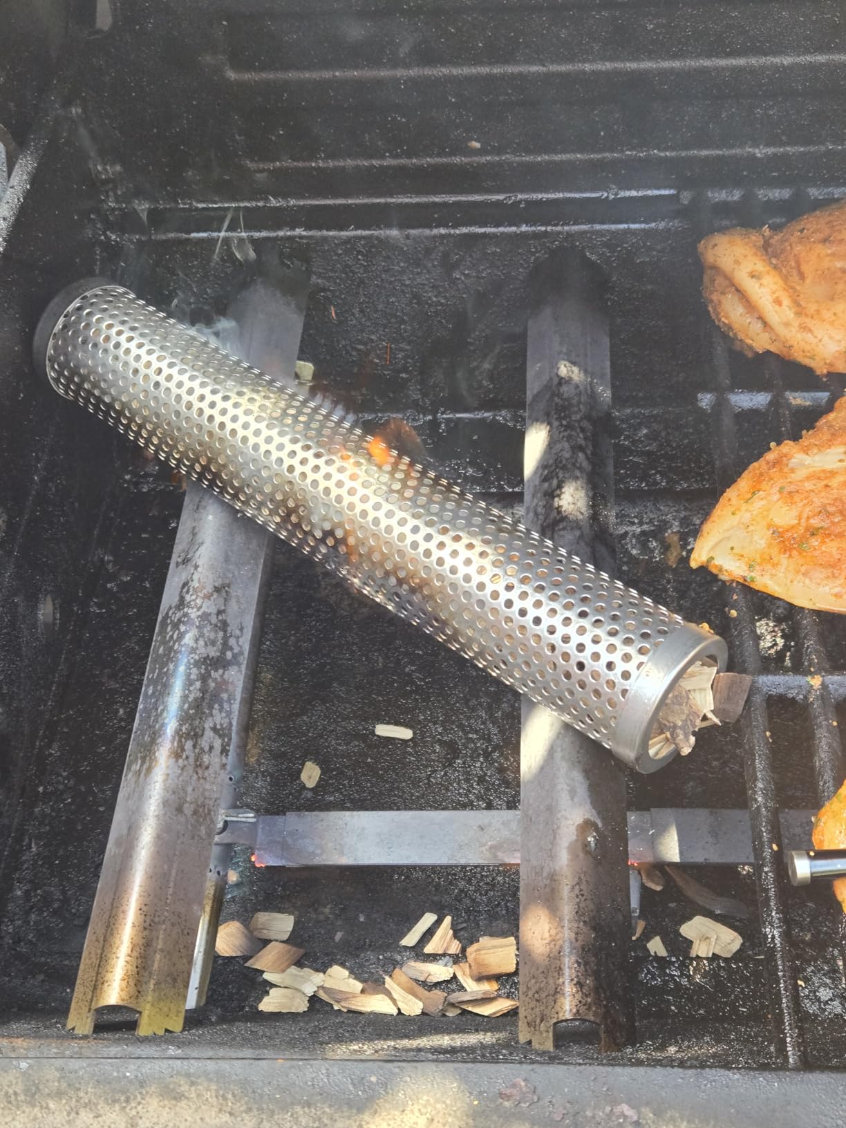 SHIKORI Smoke Tube for Pellet Grill,5 Hours of Billowing Smoke-6 inch customer photo 2