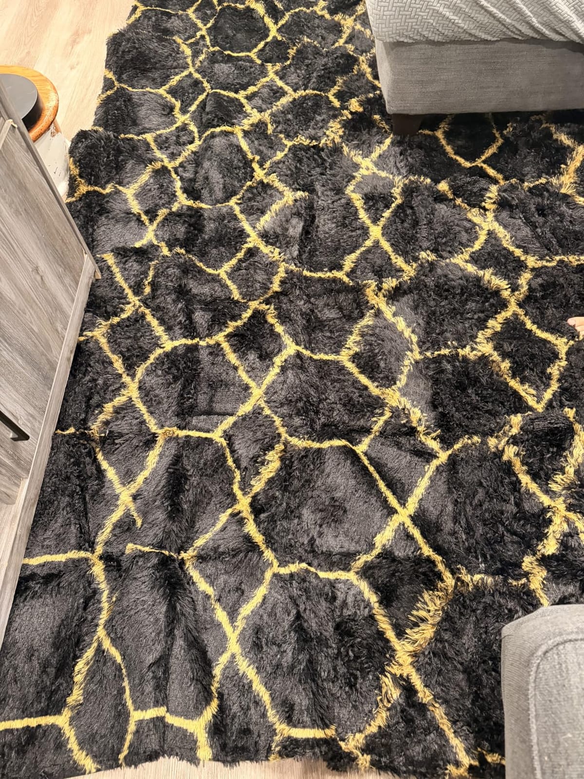 Rainbow Area Rugs for Girls Bedroom Living Room, Fluffy 4x6 Kid Bedside Rug customer photo 1