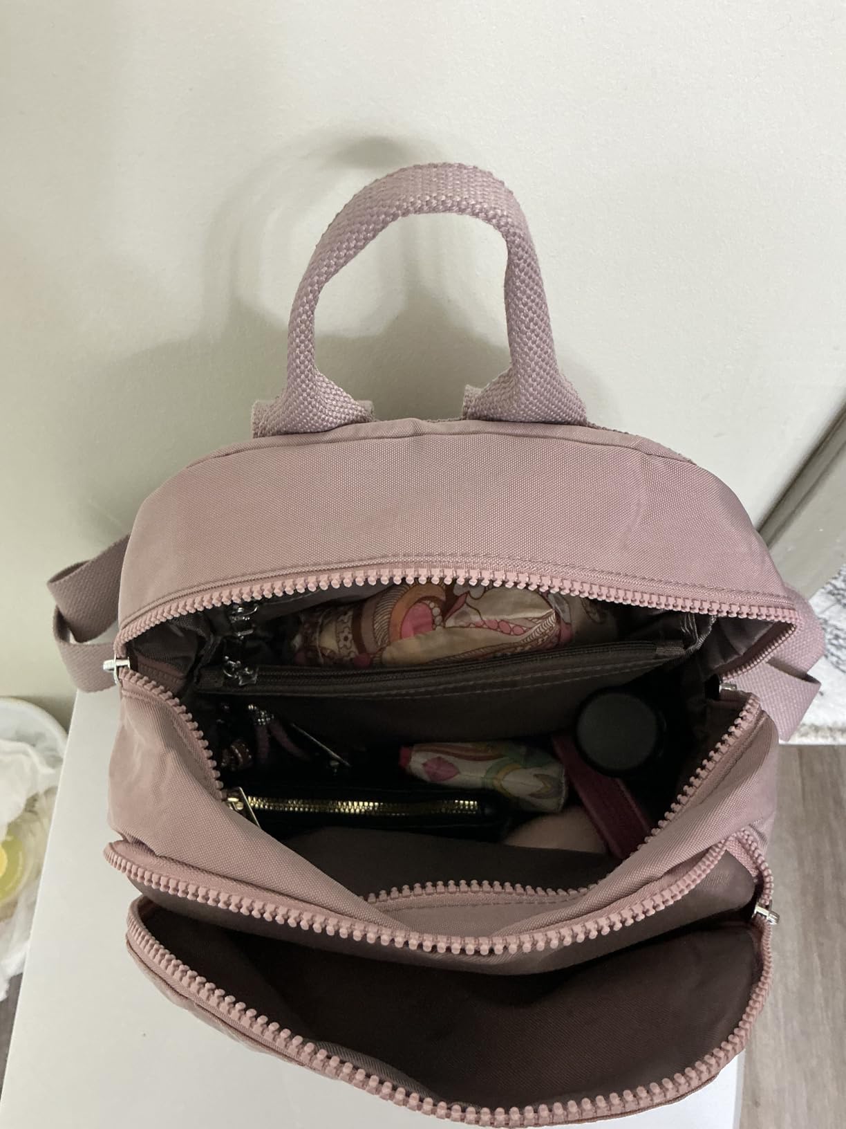 Mini Nylon Women Backpack Purse Lightweight Waterproof Travel Multi-Pockets customer photo 1