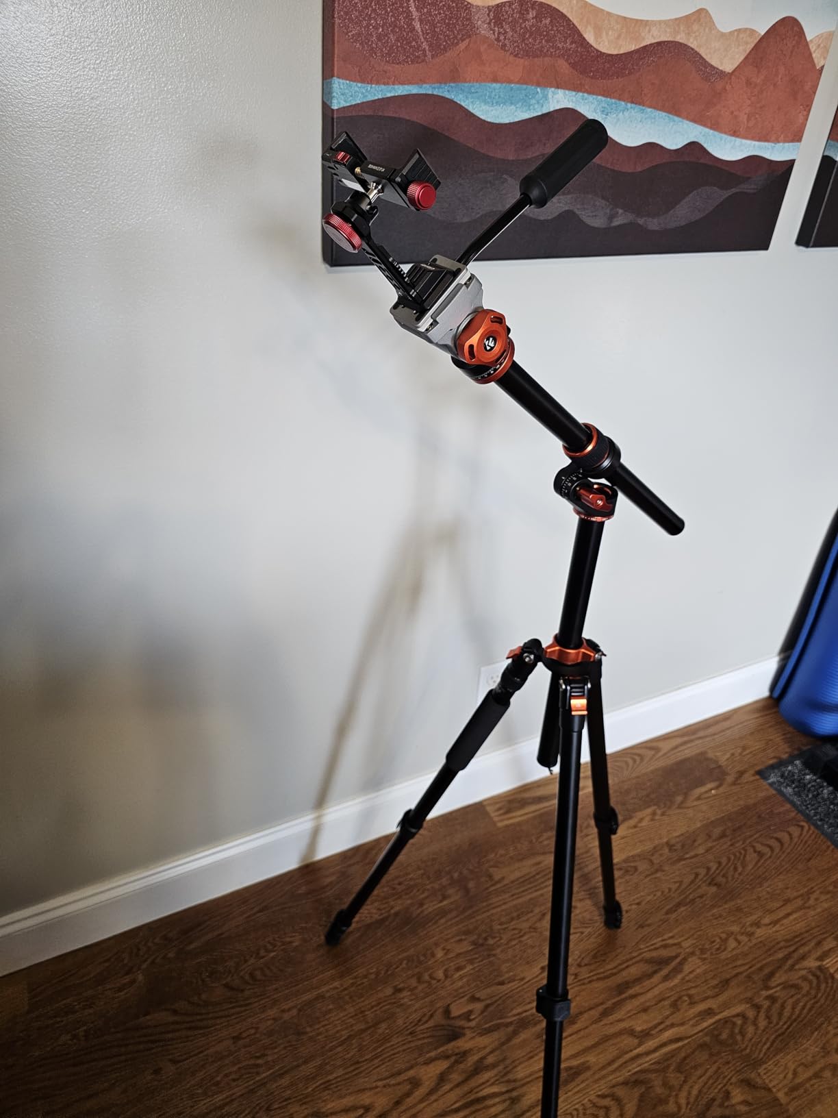 K&F CONCEPT 90''/230cm Horizontal Fluid Head Camera Tripod customer photo 1