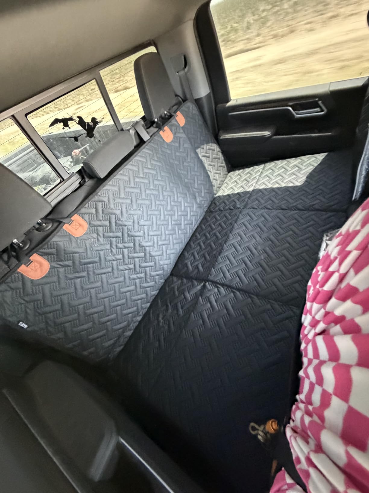 MAXFUT Dog Car Seat Cover for Back Seat,Seat Extender for Full Size Truck customer photo 1