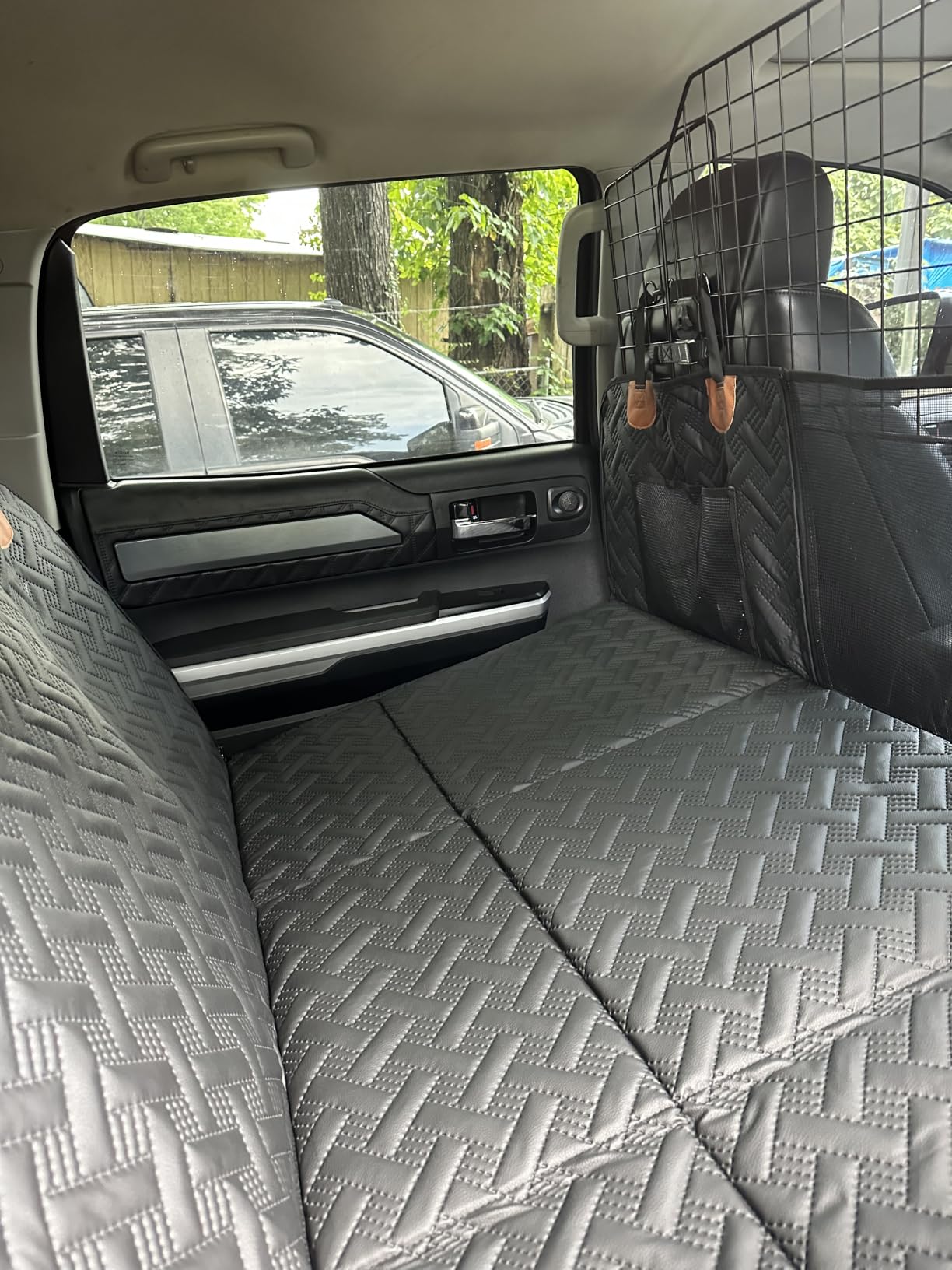 MAXFUT Dog Car Seat Cover for Back Seat,Seat Extender for Full Size Truck customer photo 2