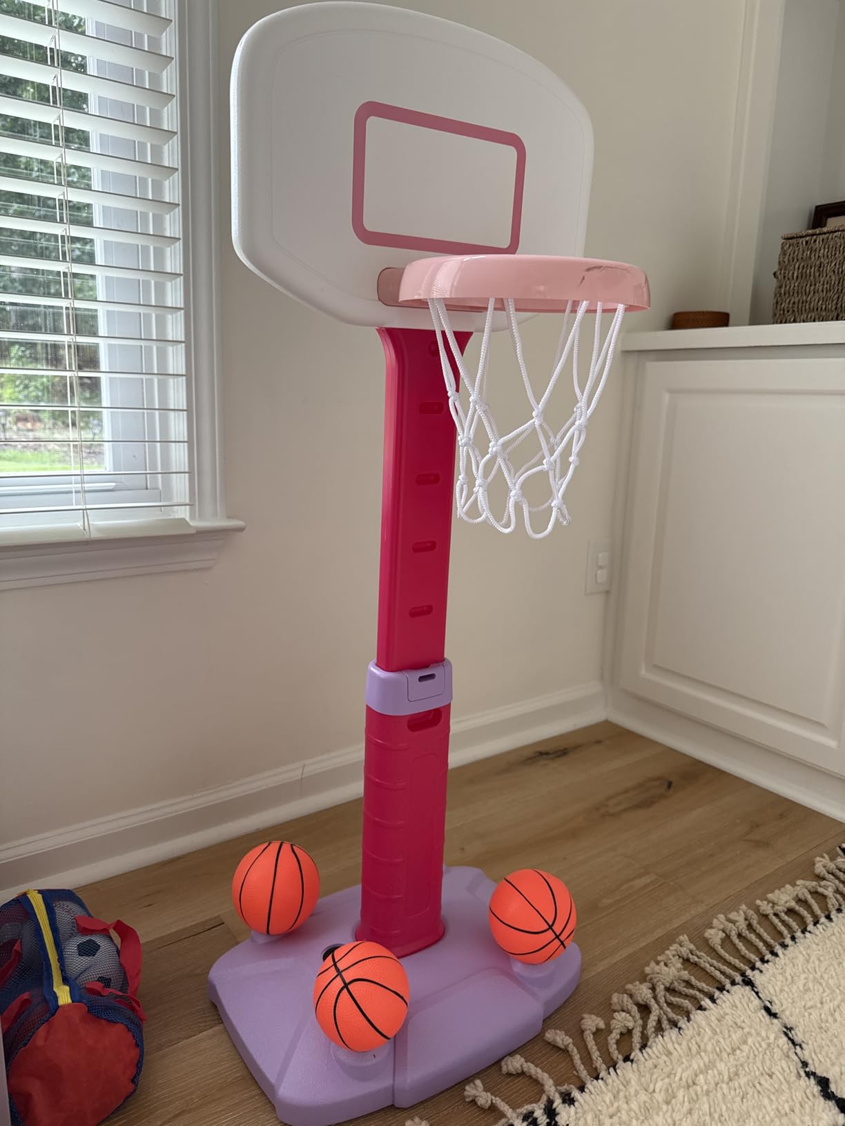 Toddler Basketball Hoop, Kids Toys Basketball Hoops for Indoor Outdoor Play | Adjustable Mini Basketball Hoop with 3 Balls for Outside, Pool, Christmas Birthday Sport Gift for Baby Boy Girl Ages 2 3 4 customer photo 2