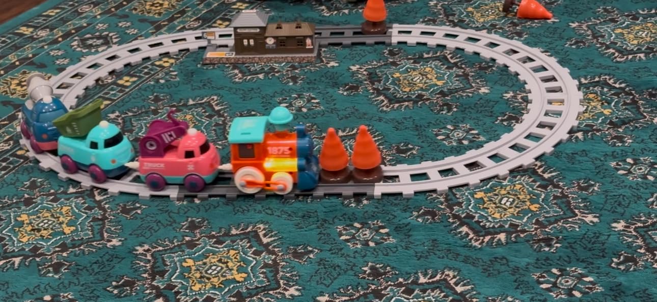Lipneaed Electric Train Set for Toddler 3 4 5 6, Train Toy for Boys Girls customer photo 1