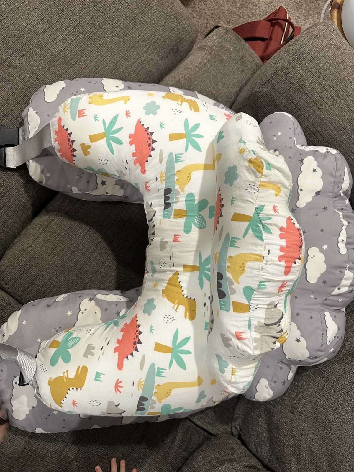 PILLANI Nursing Pillow, Breastfeeding Pillows for Enhanced Safety & Comfort for Mom & Baby, Removable Cotton Cover, Adjustable Waist Strap, Breastfeeding Essentials, Baby Registry Search customer photo 2