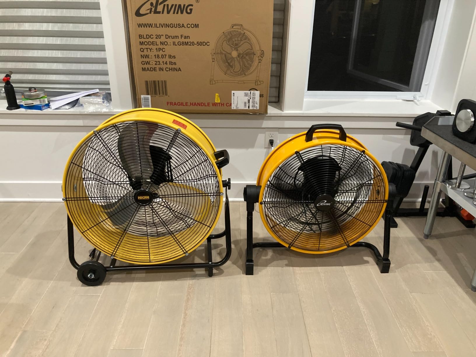 iLiving 36 Inches 16000 CFM Heavy Duty High Velocity Barrel Floor Drum Fan with DC Brushless Motor, Stepless Speed Adjustment for Workshop, Garage, Commercial or Industrial, UL Safety Listed customer photo 2