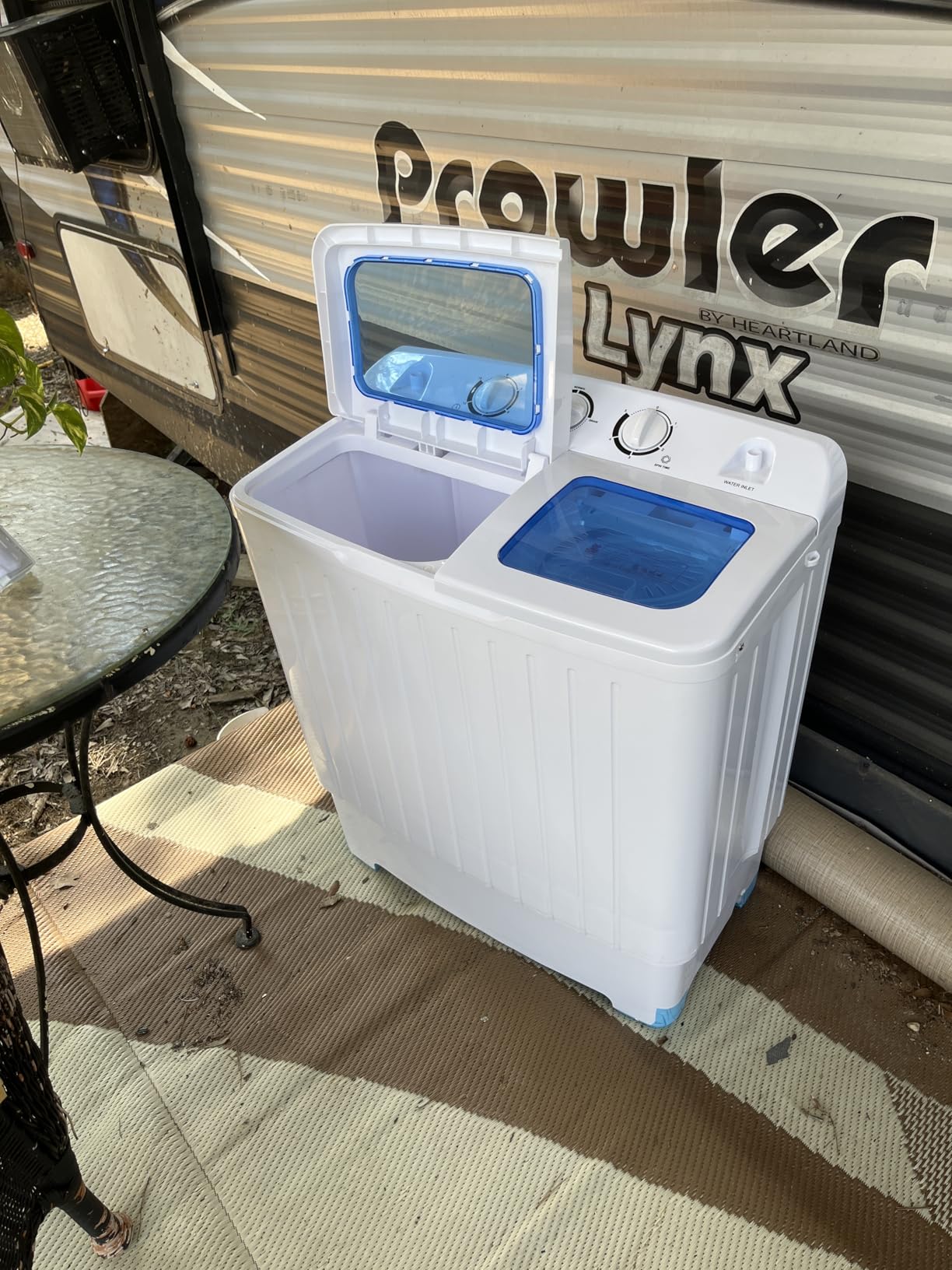 COSTWAY Portable Washing Machine, 12Lbs Washer and 8Lbs Spinner, Grey+White customer photo 1