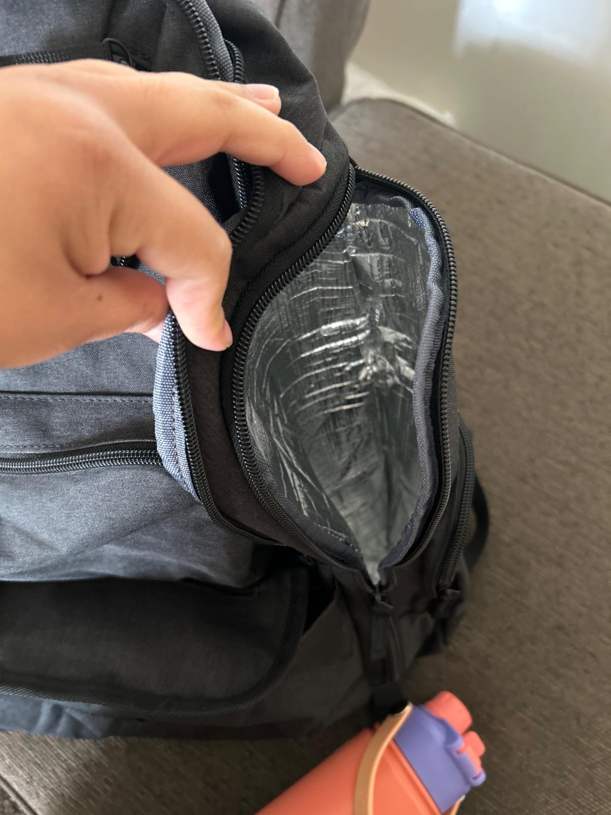 Mancro Diaper Bag Backpack, Extra Large Capacity Black Baby Diaper Backpack | Water Resistant Mens Diaper Bag with 2 Insulated Pockets and Stroller Straps for Travel customer photo 2