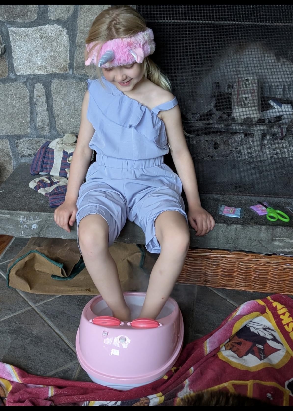 Kids Foot Spa Kit for Girls Ages 6-12, Nail Art Set, Birthday Gift customer photo 2