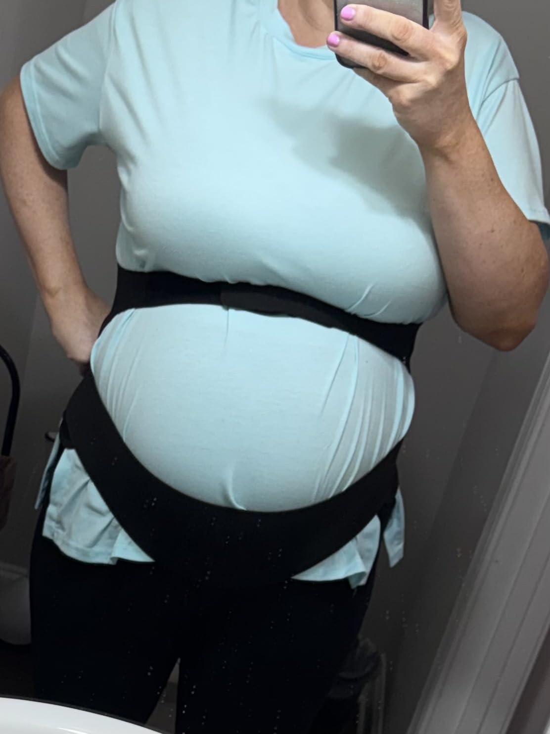 Momcozy Pregnancy Belly Band, CozySupport 3D Ergonest Maternity Belly Band customer photo 2