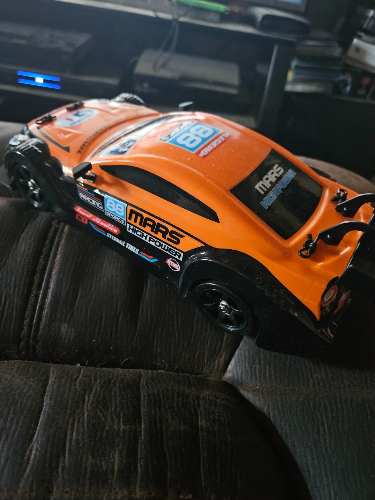 Liberty Imports RC Drift Car 1/16 2.4GHz 4WD Remote Control Sport Racing On-Road Vehicle with LED Light, Batteries and Drift Tires (Silver) customer photo 1
