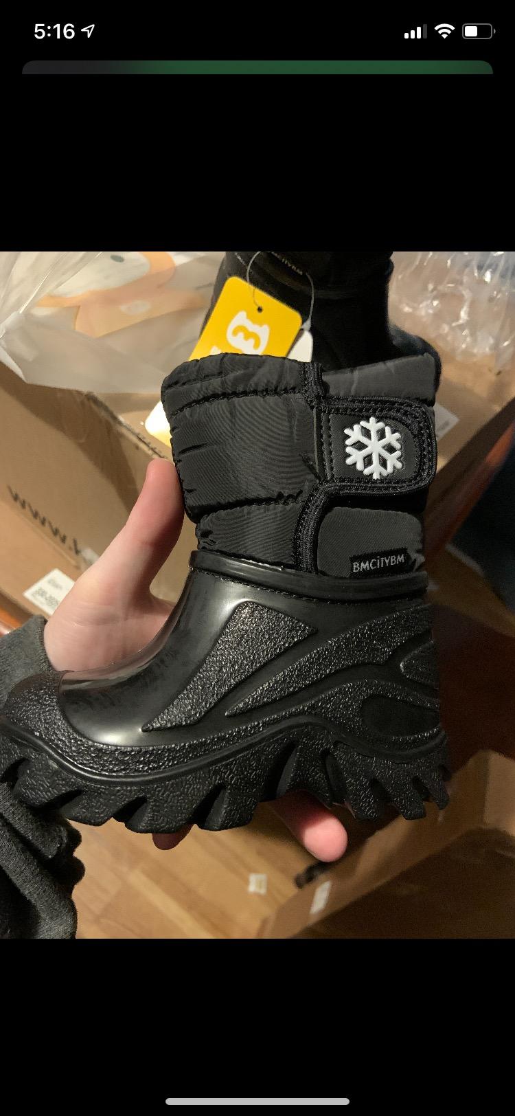 BMCiTYBM Toddler Snow Boots Boys Girls Little Kids Winter Shoes customer photo 1