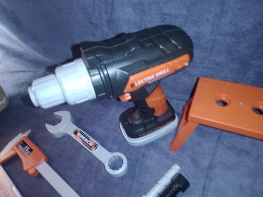 Kids Tool Set, Toddler Tool Box, Toy Drill, Construction Toys for Ages 3-5 customer photo 2