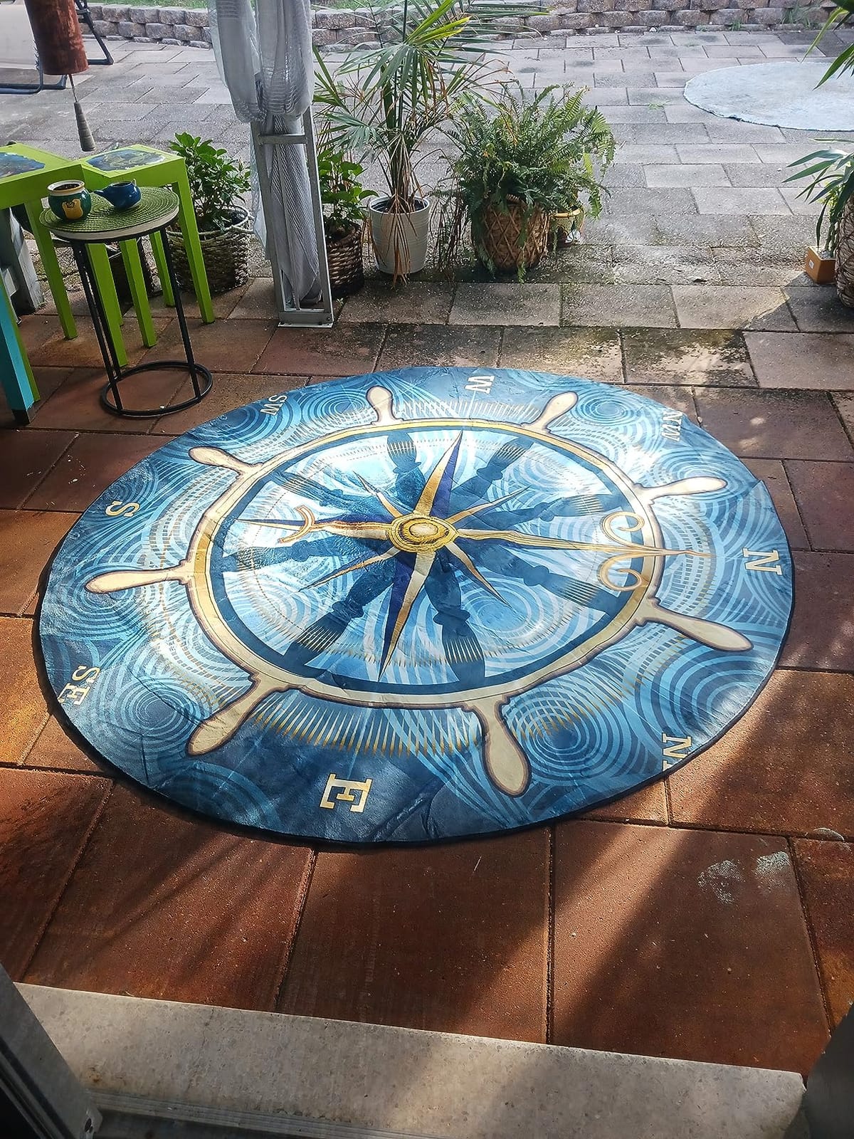 keepcute 5x7 Vintage Record Area Rug, Non-Slip Retro Music Carpet customer photo 2