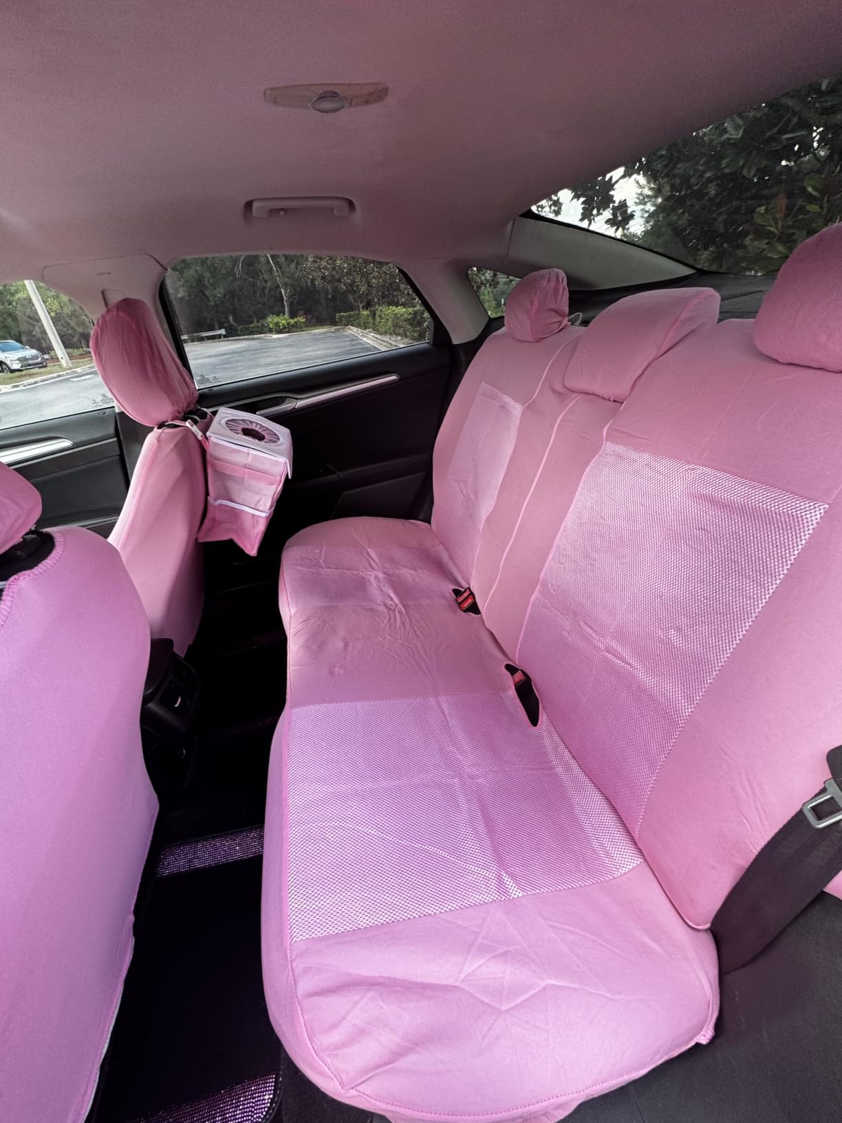 CAR PASS 3D Air Mesh Car Seat Covers Two Front Seats Only, Universal Seat Covers for Car Fit SUV,Vans,Sedan,Trucks, Breathable Automotive Interior Seat Covers Airbag Compatible (Black) customer photo 2