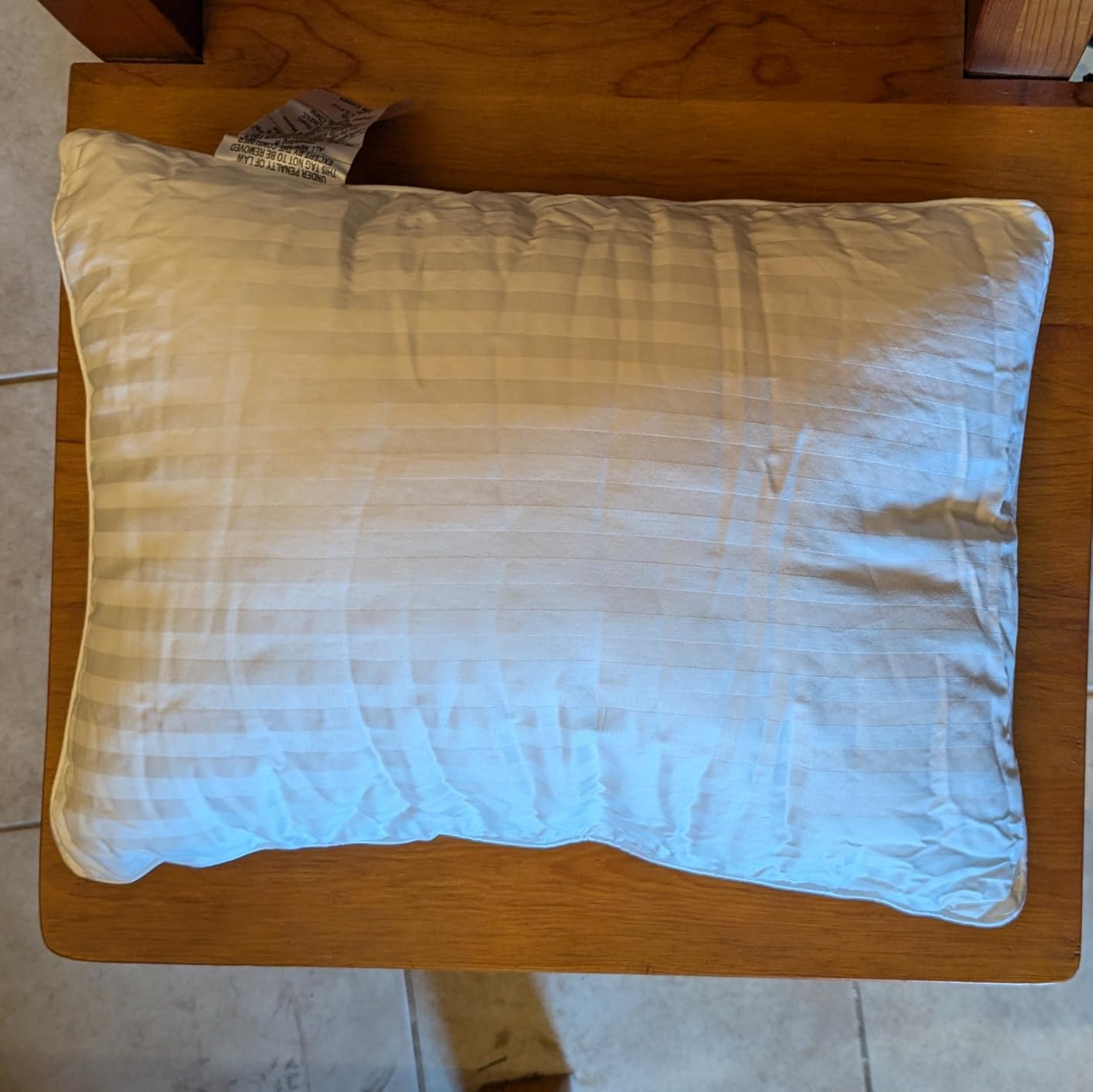 Babebay Toddler Pillow,13X18 Soft Toddler Pillows for Sleeping, Machine Washable Kids Pillow with Cotton Pillowcase, Perfect for Travel (White) customer photo 2