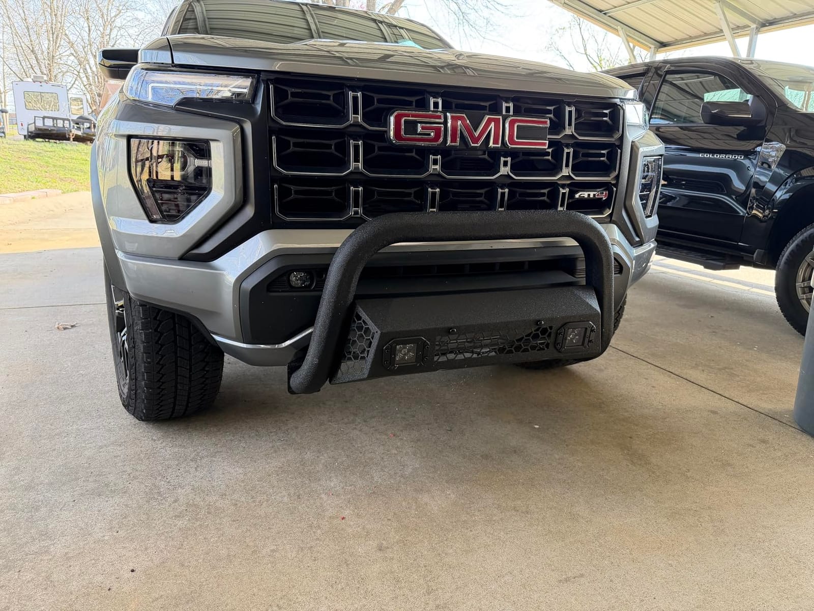 Bull Bar Compatible fit for Chevy Silverado 1500/GMC Sierra 1500 2019-2025 Front Bumper Guard 3