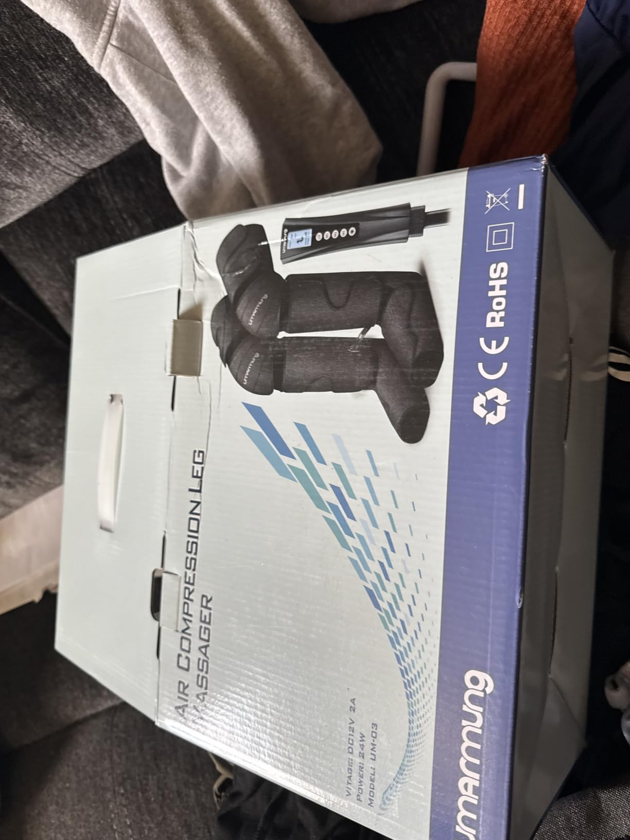 UMARMUNG Air Compression Leg Massager with Heat, Gifts for Men, Dad, Husband, Women, Mom, Wife, Her, Presents for Christmas, Mothers Day, Birthday, Valentine's Day, Works for Foot, Calf, Knee, Thighs customer photo 2