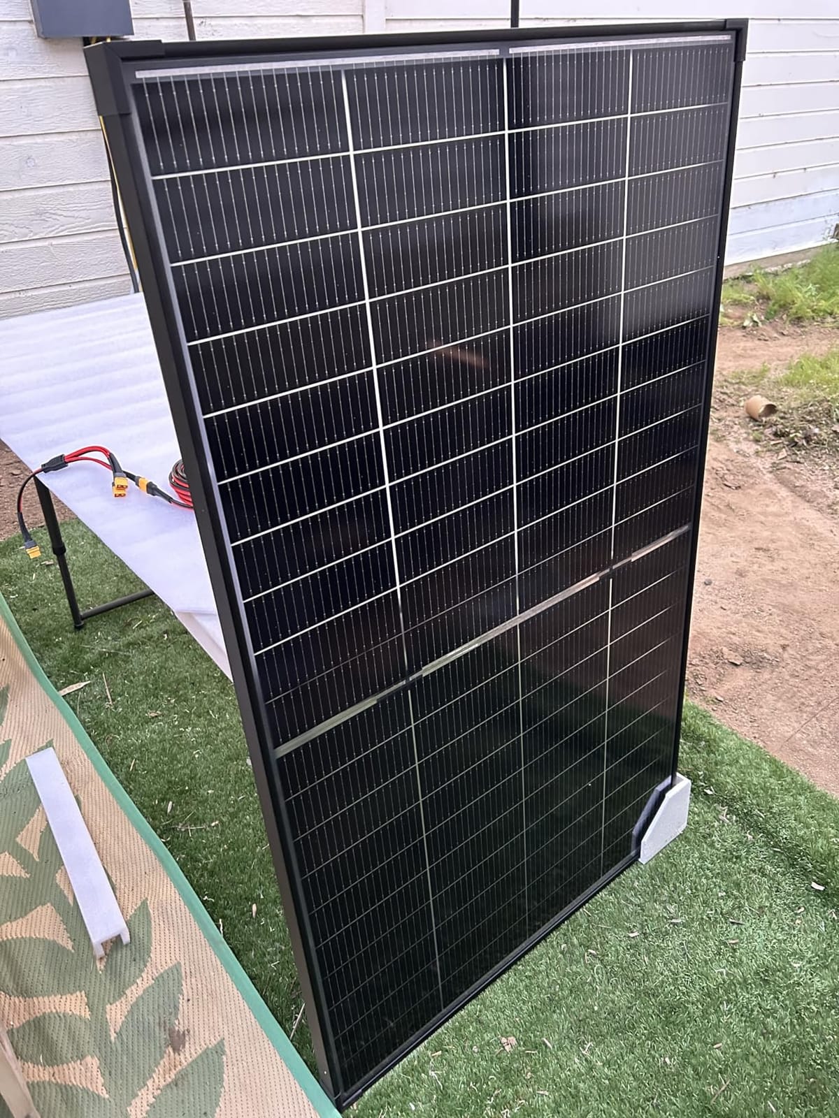 N-Type 16BB 200W Bifacial Solar Panel, 200 Watt Solar Panel for 12V Battery Systems, 25.6% High Efficiency, Dual-Module Parallel Anti-Shade Design, for RV Van Marine Home Rooftop Off-Grid customer photo 2