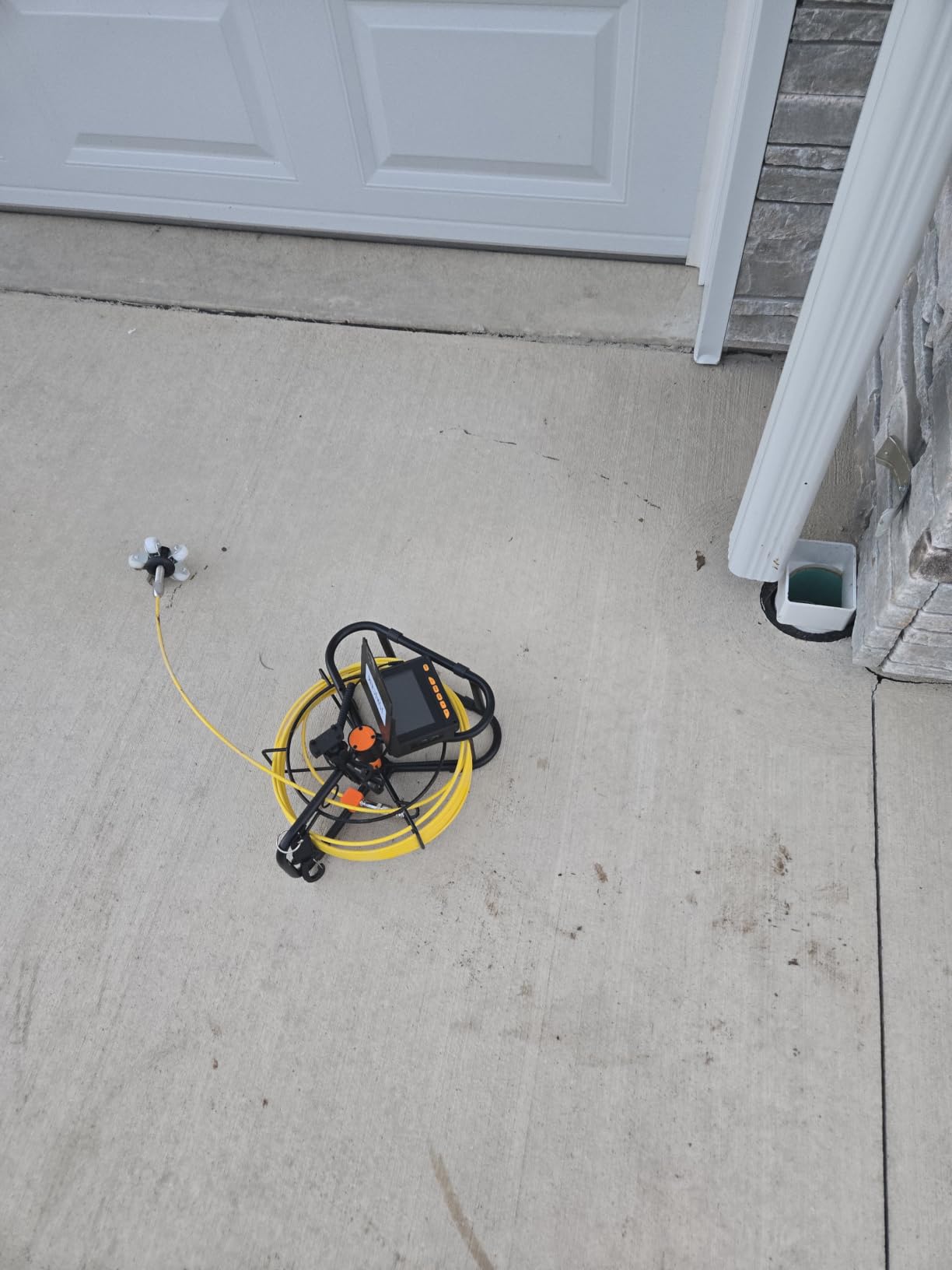 Drain Sewer Camera 100FT,1080P 32GB DVR,Waterproof IP68,JQKJCAM 23MM Plumbing Sewer Inspection Camera Snake w/12 Brighter Lights,4.3'' 360°Rotate Screen,Meter Mark,Portable for Pipe Sewer line Scope customer photo 2