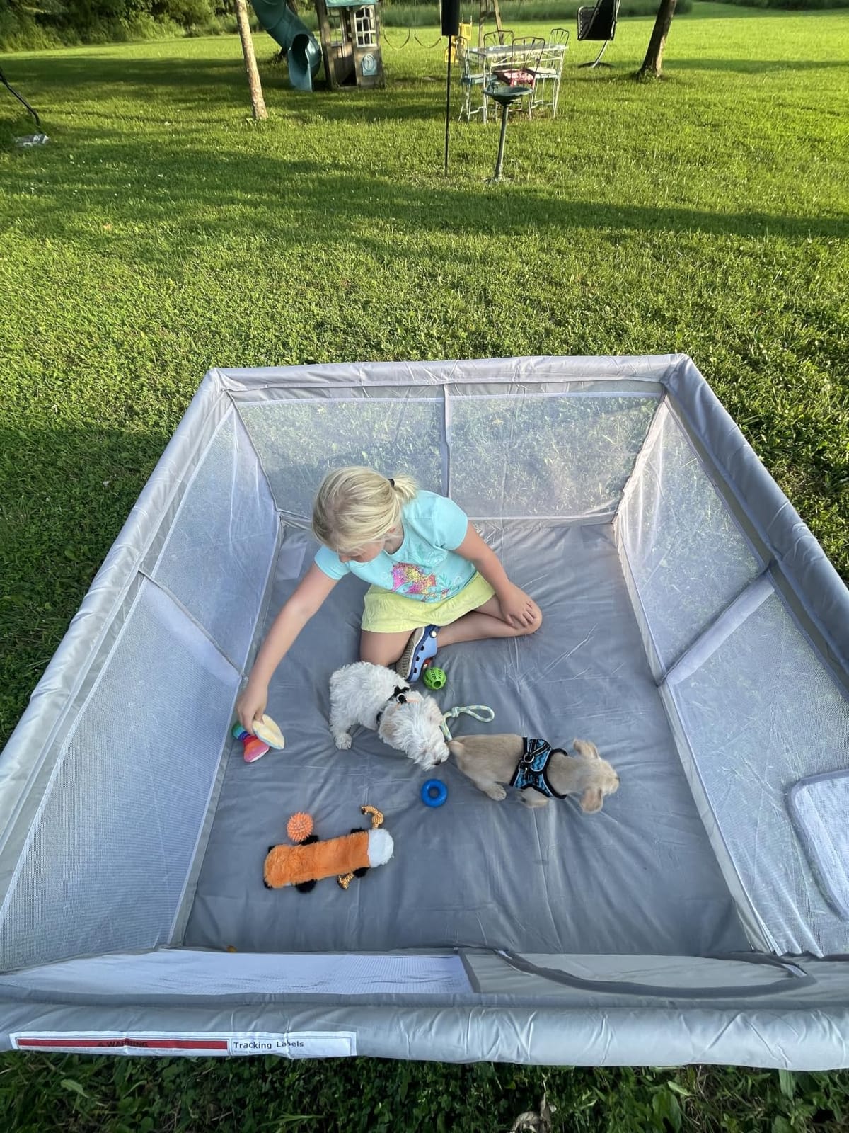 Hiaksedt Baby Playpen 74x50 Inch, Play Pens for Babies and Toddlers, Breathable Mesh customer photo 2