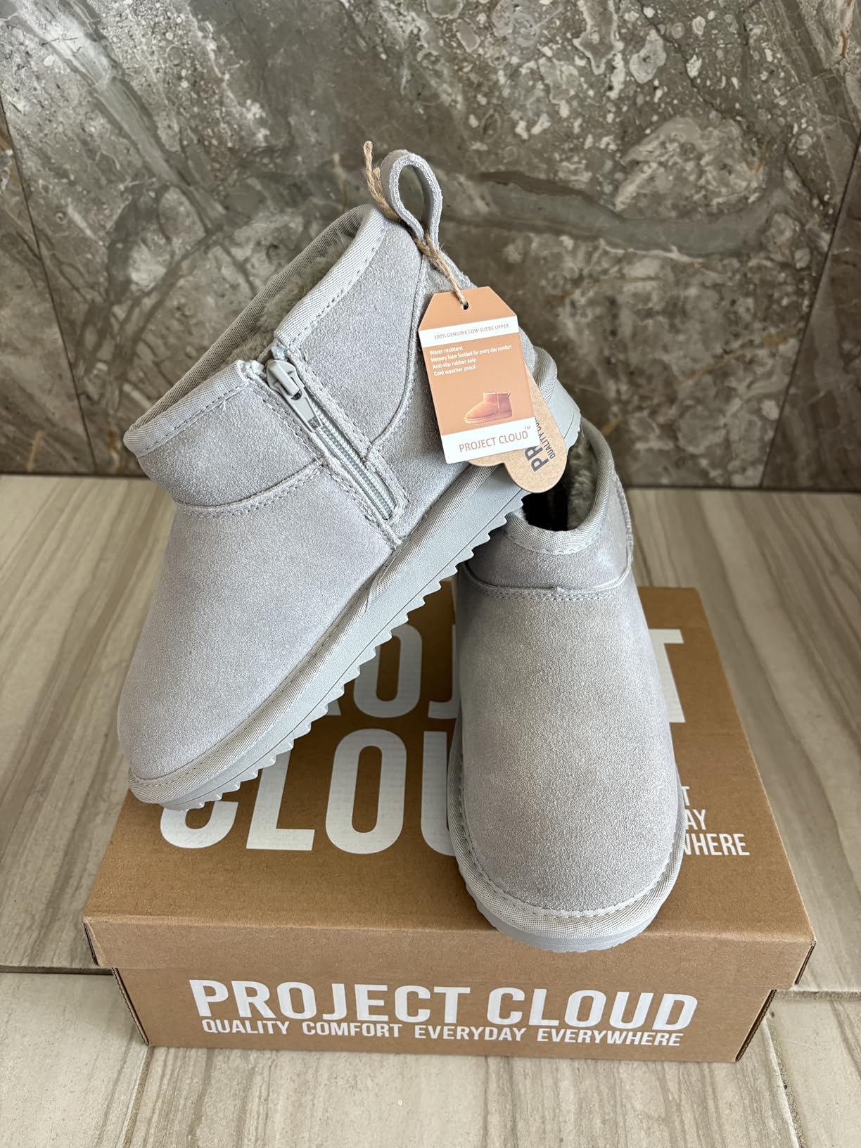 100% Genuine Leather Girls Boots Water Resistant Ankle Boots for Girls customer photo 1