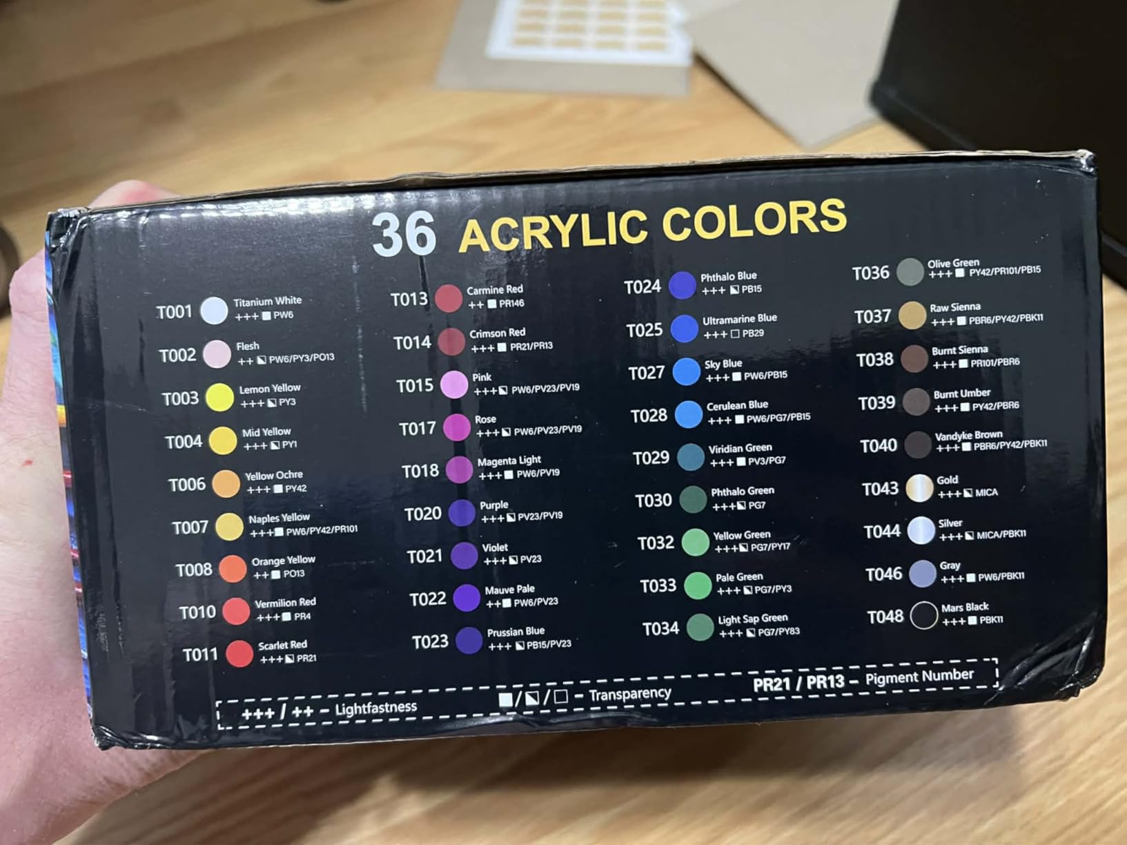 TMOL Acrylic Paint Set, 24 Colors (2 oz/Bottle) with 12 Art Brushes, Art Supplies for Painting Canvas, Wood, Ceramic & Fabric, Rich Pigments Lasting Quality for Beginners, Professional customer photo 1