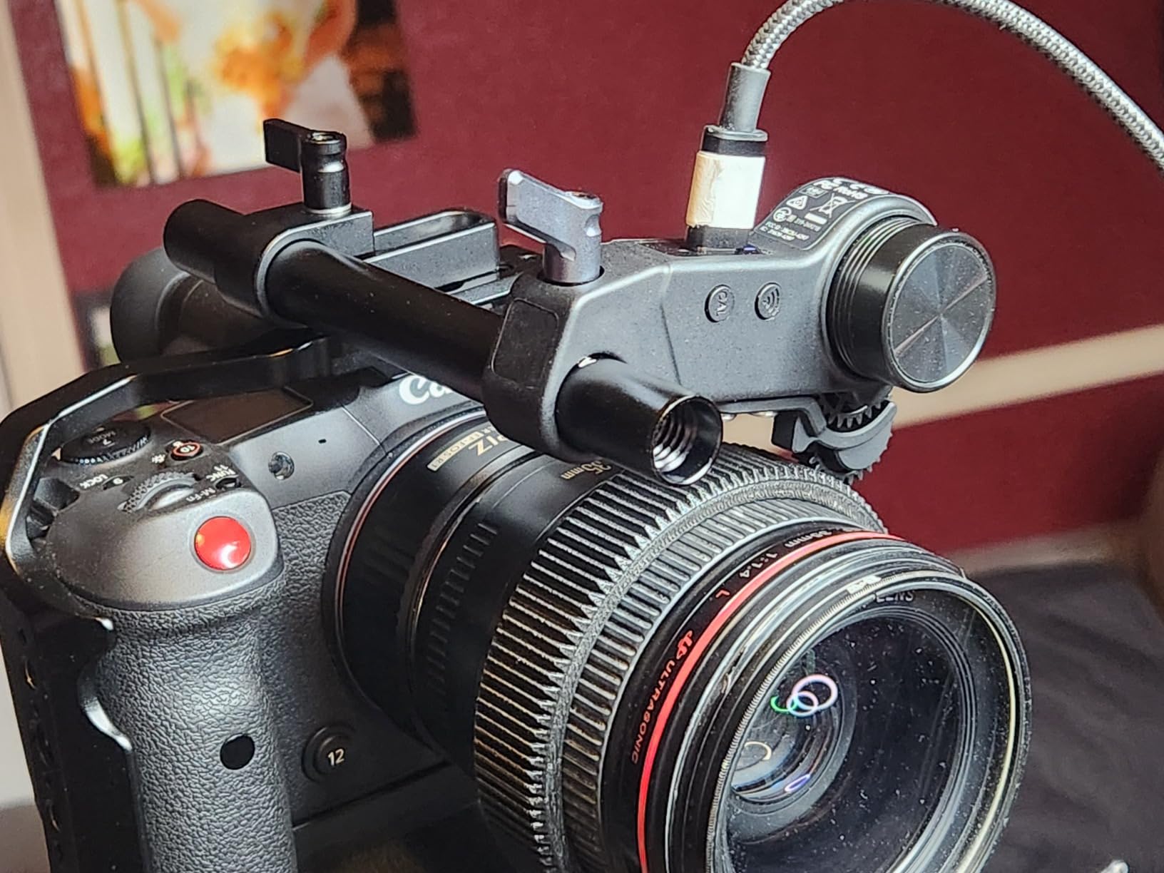 SmallRig Wireless Follow Focus Kit (Lite) with Handwheel Controller & Receiver Motor, A/B Stops & 15mm Rod Clamp, Compact Design, Widely Compatible with Cinema and Zoom Lenses with High Damping - 4296 customer photo 2