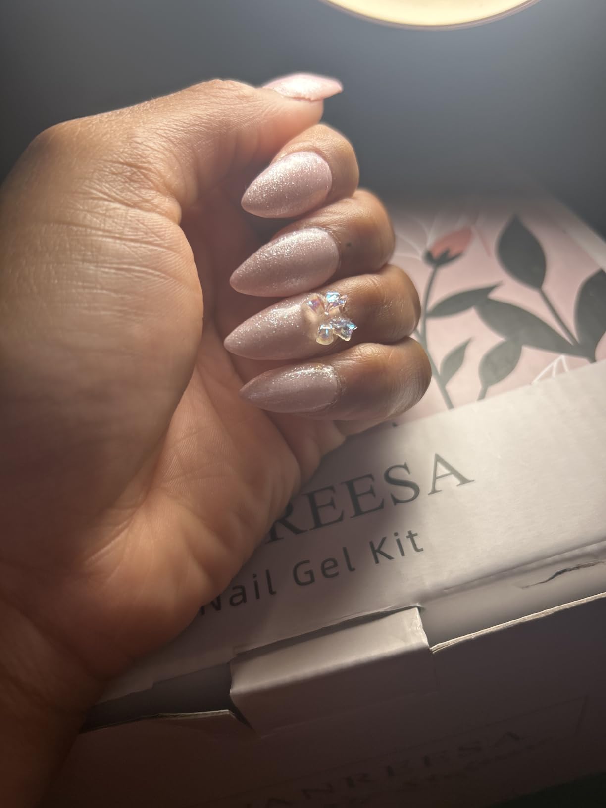 VANREESA 73 Pcs Gel Nail Polish Kit with U V Light and Nail Drill Kit 35 All Seasons Colors Nail Polish Set with Base Coat & 4 Effects Top Coat Gel Polish Nail Set Complete Nail Kit Gifts for Women customer photo 1