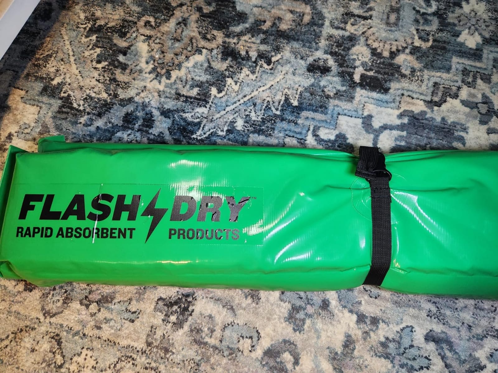 FLASHDRY Portable Spill Containment Berm, Folding Duck Pond, 4'' x 4'' | Reusable Oil, Fuel, Chemical Spill Containment Tray, UV-Resistant PVC, Heavy-Duty, Easy Setup, Garage & Industrial Use customer photo 1
