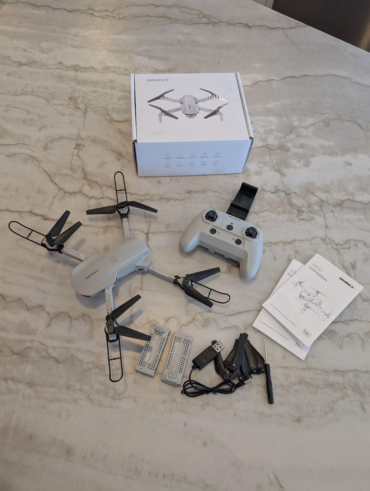 SIMREX Drone With Camera for Kids Beginner & Adults - Foldable RC Quadcopter with Altitude Hold, Optical Flow Positioning, Indoor Mini Drone with One Key Start, Headless Mode, 3D Flip, Gift for Boys & Girls & Teenagers customer photo 1