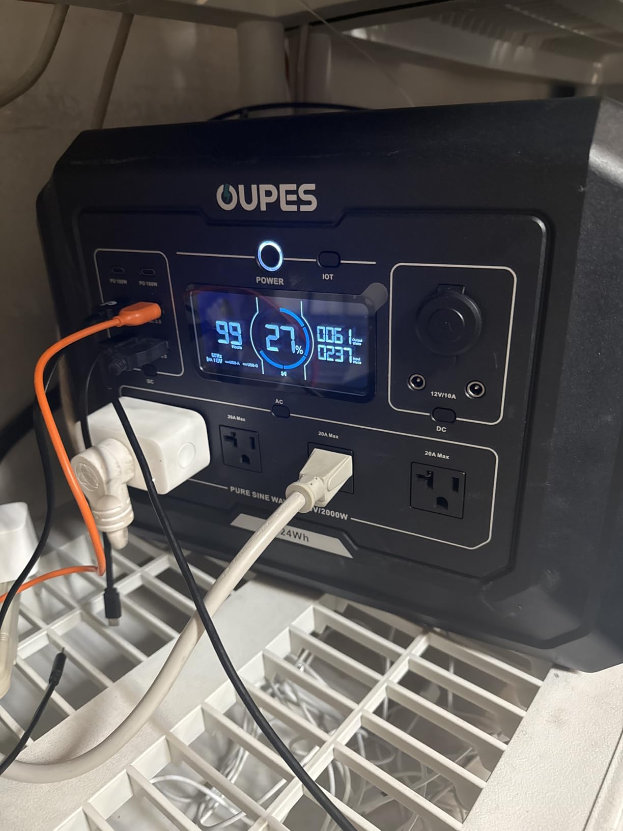 OUPES Mega 1 Portable Power Station 1024Wh 2000W (4500W Surge) customer photo 2