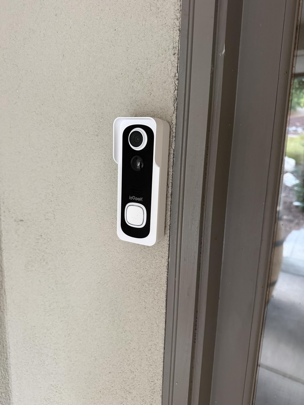 ieGeek Doorbell Camera Wireless No Subscription, 5MP Ultra Clear View Night Vision, PIR Motion Detection, Video Doorbell with Indoor Chime, Local Storage 2-Way Audio, Only 2.4Ghz WiFi, Work with Alexa customer photo 2