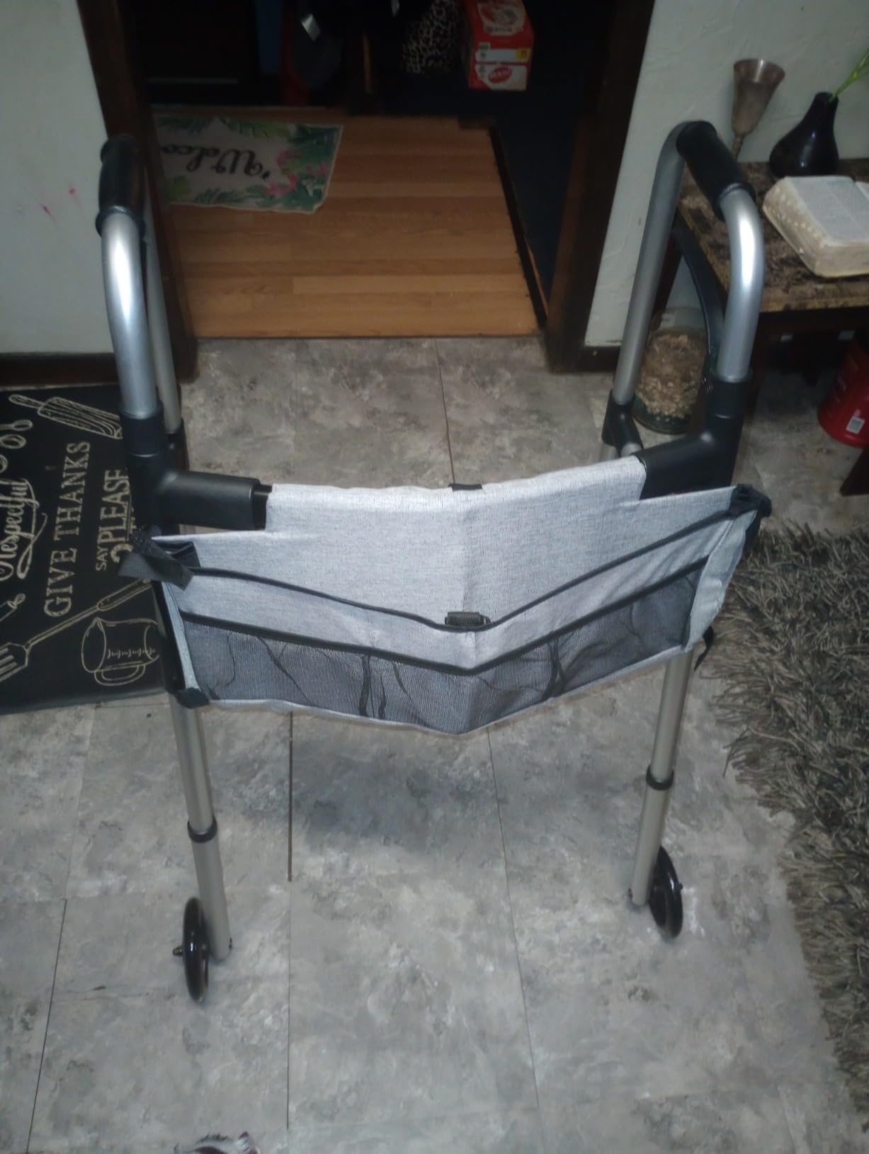Loyoda Folding Walker with Basket and Glide Skis, 5
