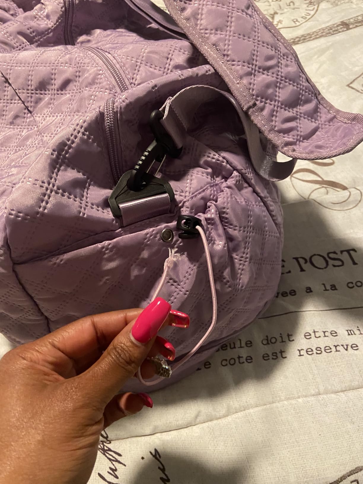 Girl Duffle Bag with Shoe Compartment, Tween Weekend Duffle Bag customer photo 2