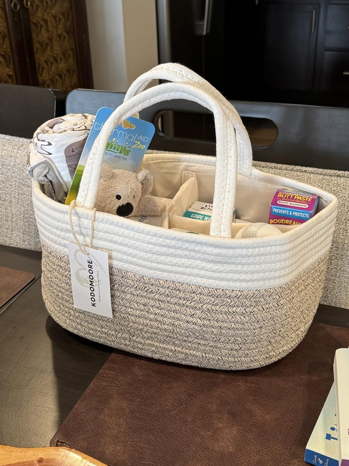 Diaper Caddy Organizer, Gift Basket for Baby Shower, Newborn Essentials customer photo 1