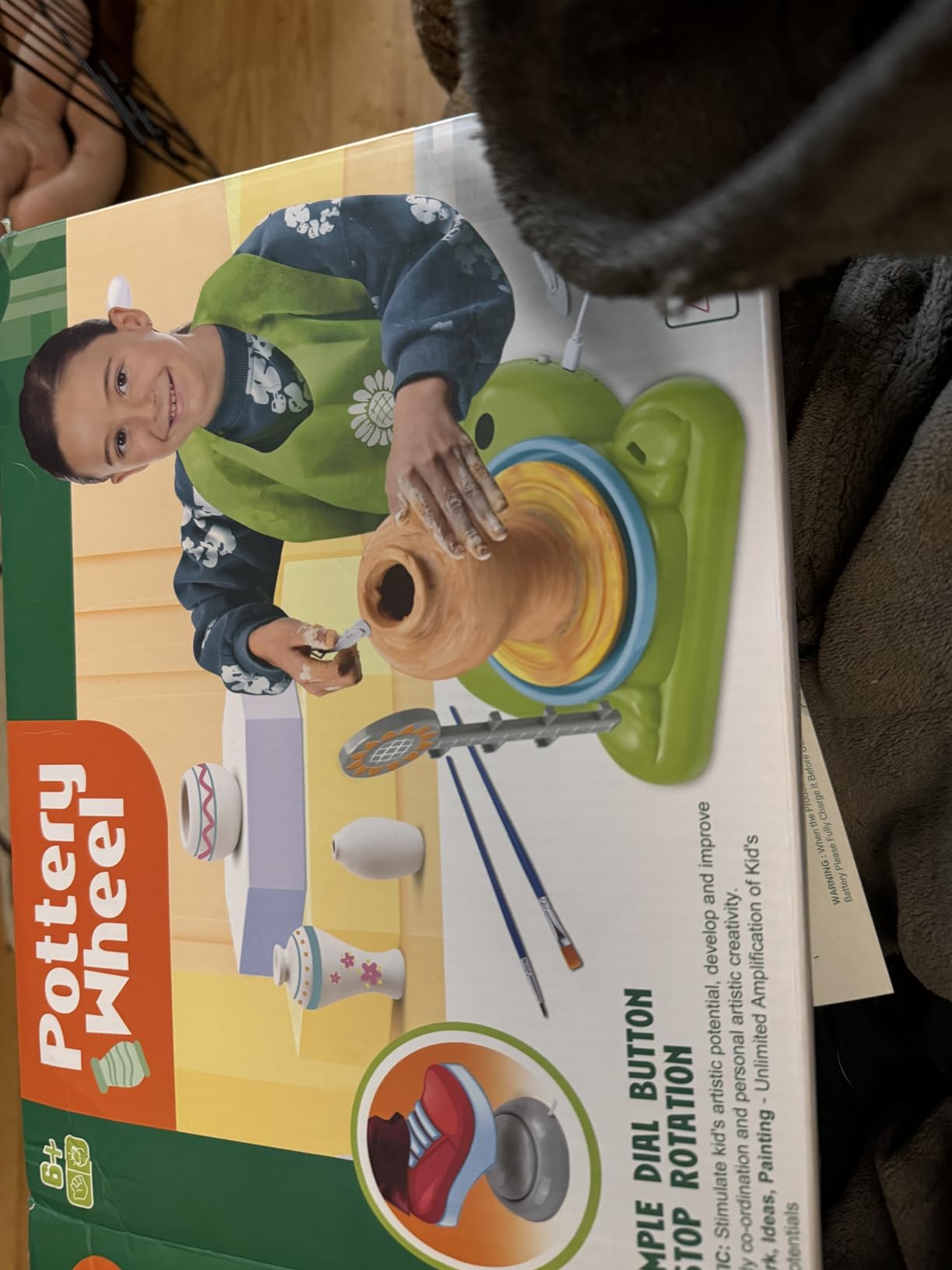 Aujazyble Pottery Wheel for Kids - Complete Pottery Painting Kit Crafts Toy customer photo 2