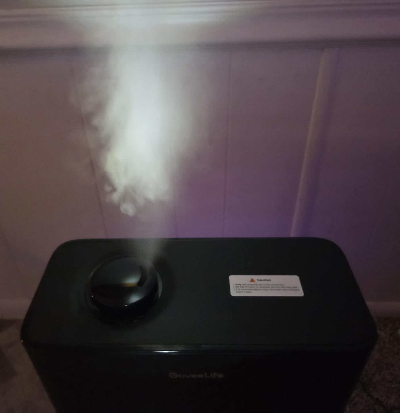 GoveeLife Smart Humidifiers for Bedroom Large Room, 6L Top Fill Humidifier | Cool Mist, Auto Mode, App & Voice Control, 60H Runtime, Rapid Humidification, Easy to Clean, RGB Nightlight for Baby Plants customer photo 2