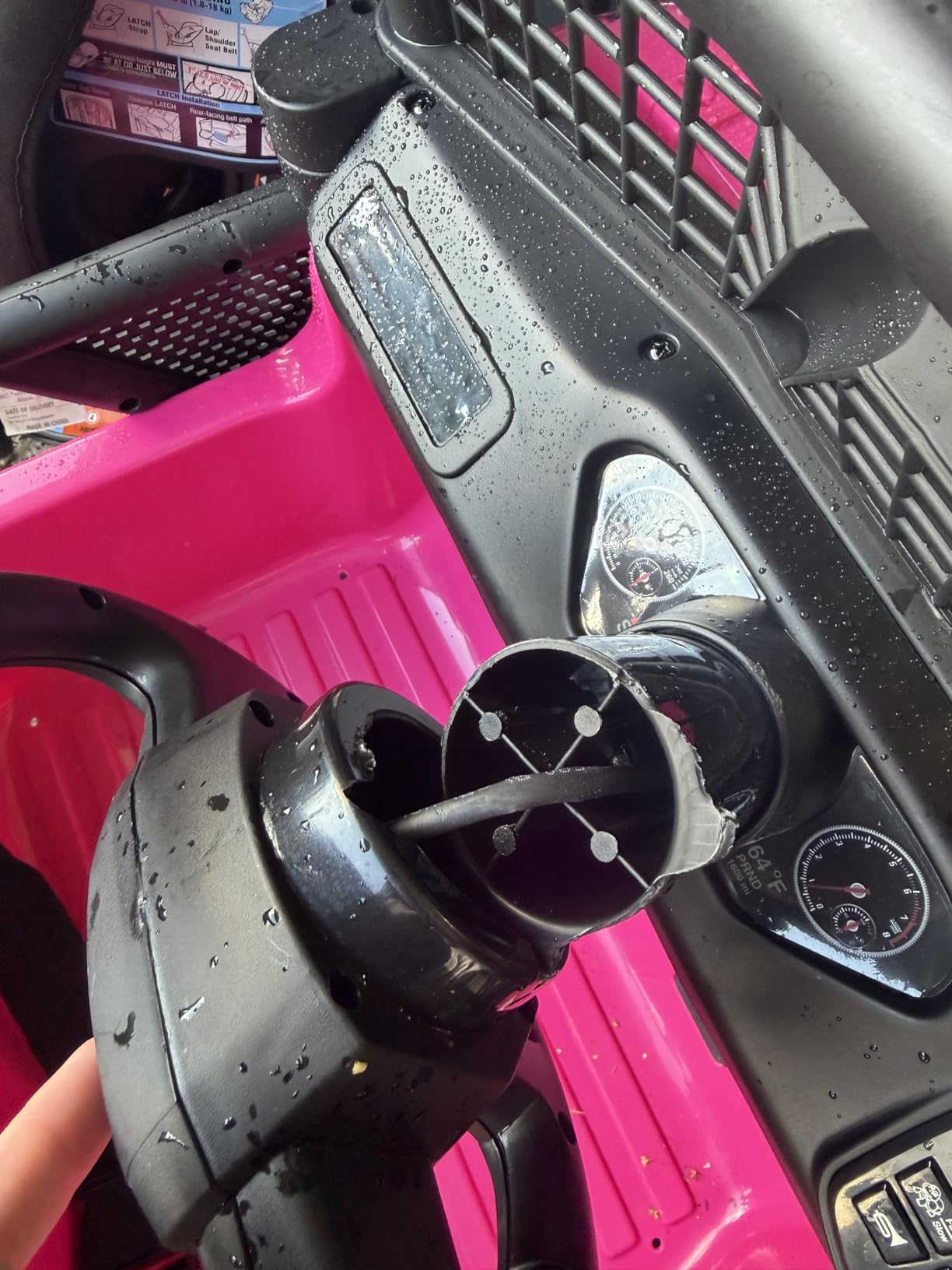 24V Ride on Toys, 2 Seater Kids Electric Car w/Remote Control, 4X4 Motor, 3 Speed, Bluetooth Music, Spring Suspension, LED Light, Off Road Power Car Wheel for Boys Girls Ages 3-8(D-Black) customer photo 1