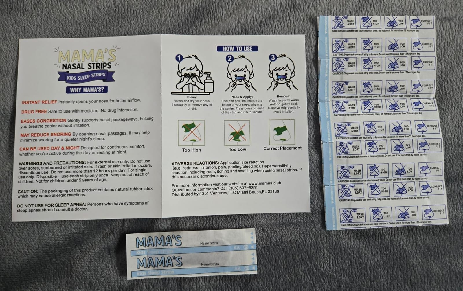 Mama's Nasal Strips for Kids, Hypoallergenic & Soft, Safe for Kids Nose Strips, Immediate Relief for Breathing and Sleeping | Easy to Use, Drug Free, and Non Toxic (24 Count (Pack of 1)) customer photo 1