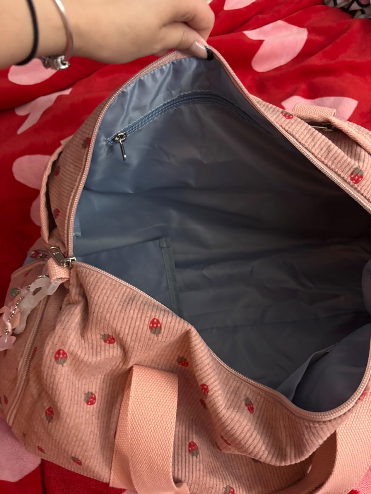 BLUBOON Duffle Bag Girls Kids Cute Gym Bag with Shoes Compartment & Wet Separation Waterproof Sports Overnight Travel Bag customer photo 1