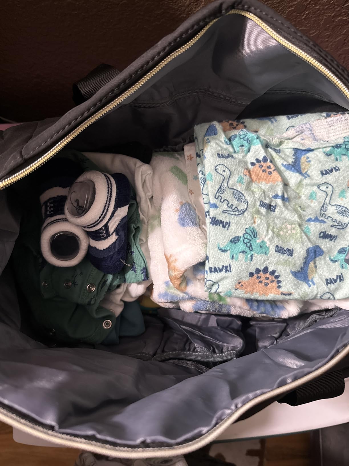 Pritent Diaper Bag Tote Waterproof Maternity Baby Bags with Pacifier Case customer photo 2