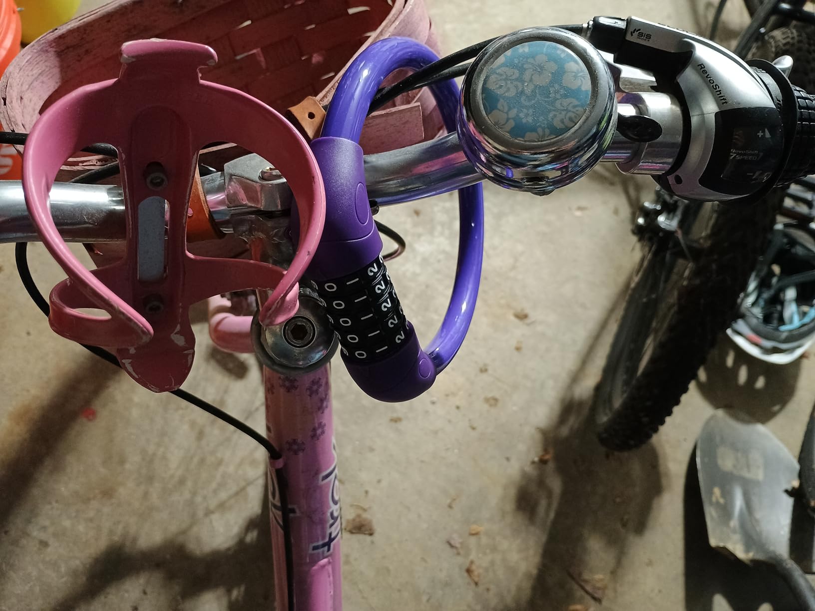 Bike Lock Cable, Bicycle Cable Lock with 5 Digit Combination,Big Head Resettable Kids Bike Cable Lock, 20