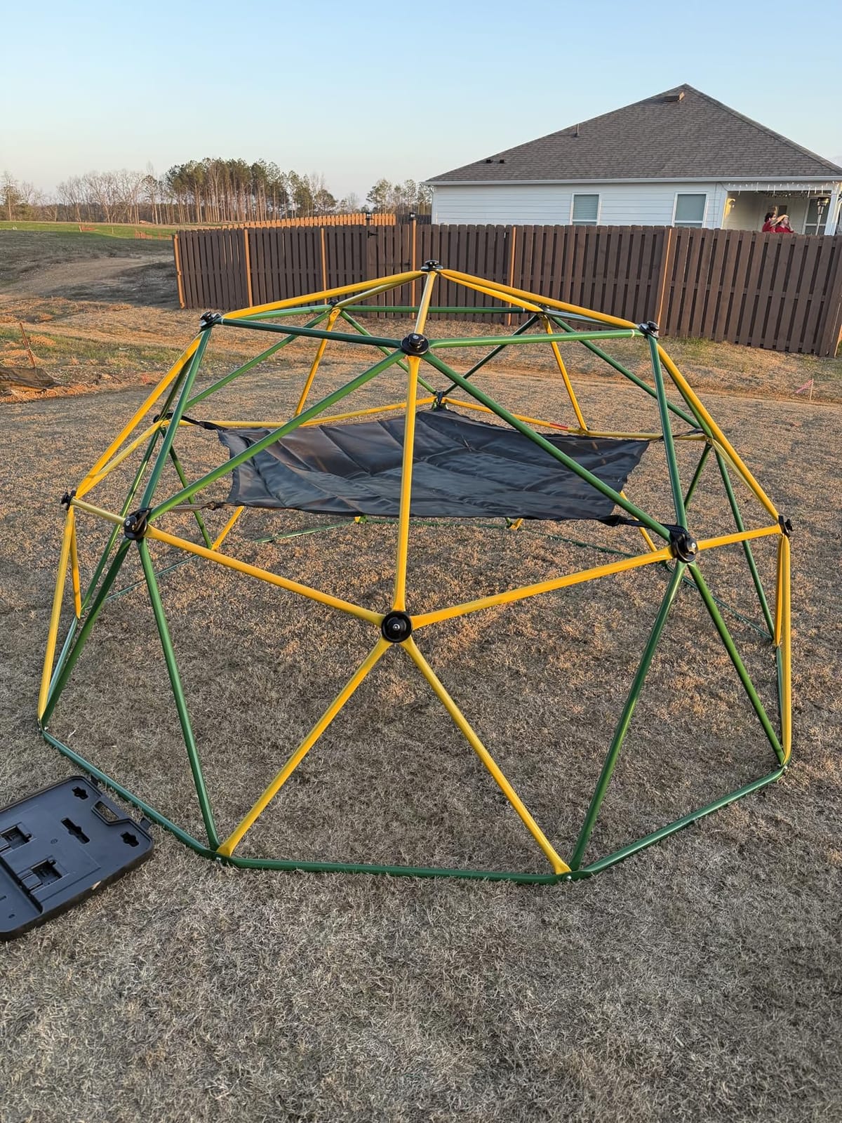 Amictoy Climbing Dome with Hammock and Swing, 10FT Backyard Jungle Gym customer photo 2