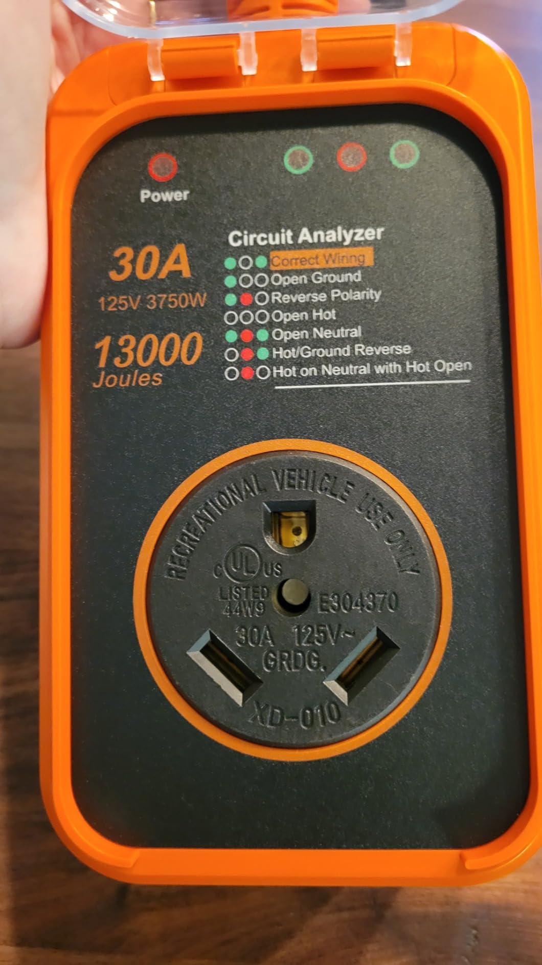 FOCSPROD RV Surge Protector 50 Amp, 16000J Surge Protection RV Circuit Analyzer, 2025 Upgraded Voltage Protection RV Electrical with Waterproof Cover, RV Plug Adapter for Camping, Travel Trailers customer photo 1